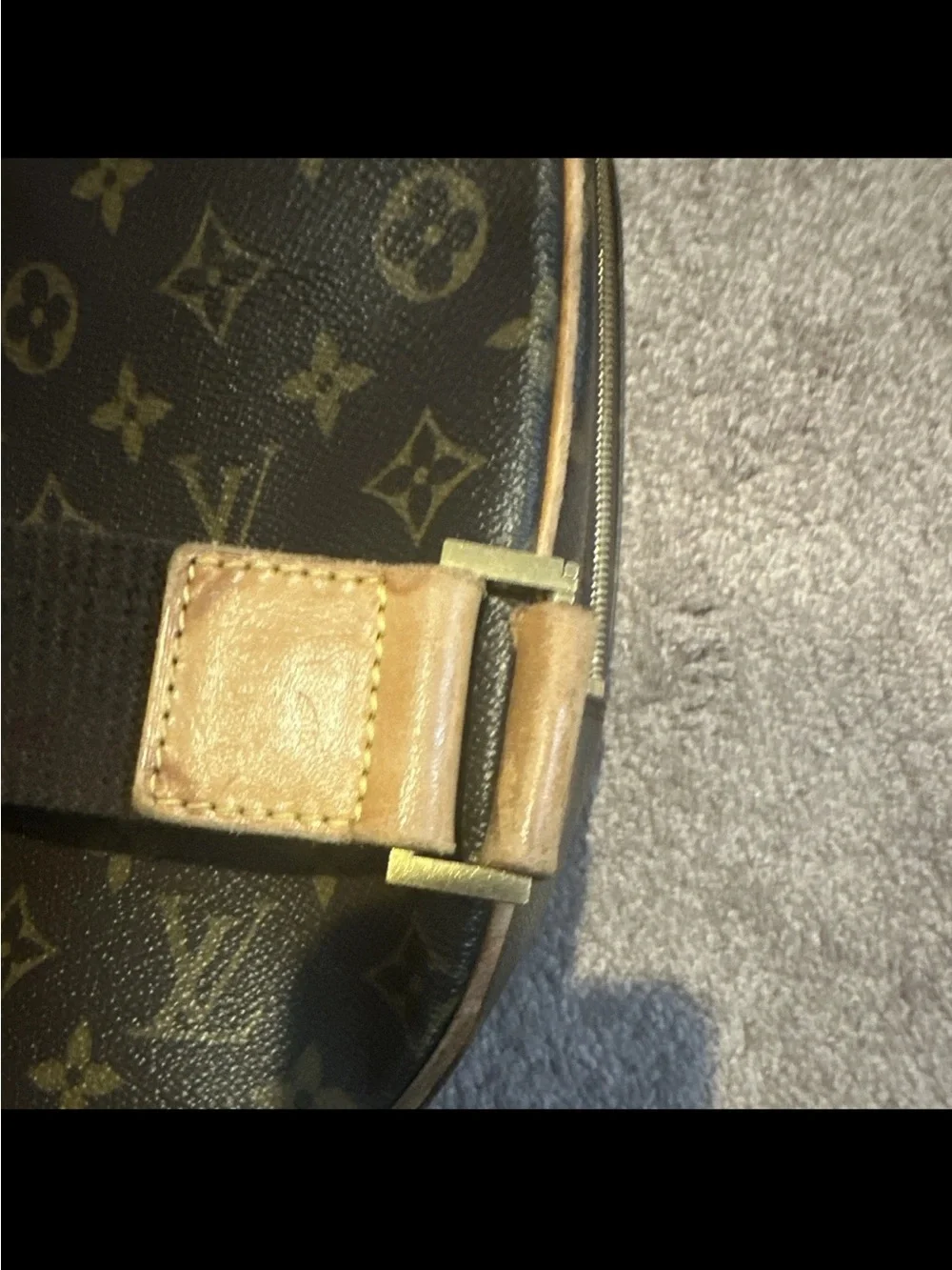 Louis Vuitton Monogram Canvas Dark Brown and Tan Messenger Bag Sac a Dos packall
